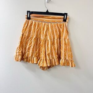 Urban Outfitters Orange Floral Shorts